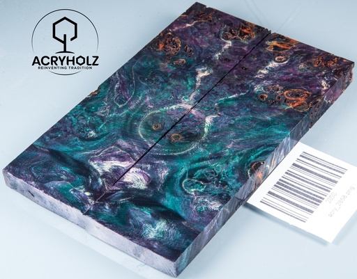 [2858] Kastanie Maser stabilisiert | 130x45x10 | acryholz | schalenpaar 2858