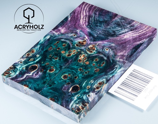[2859] Kastanie Maser stabilisiert | 130x45x10 | acryholz | schalenpaar 2859