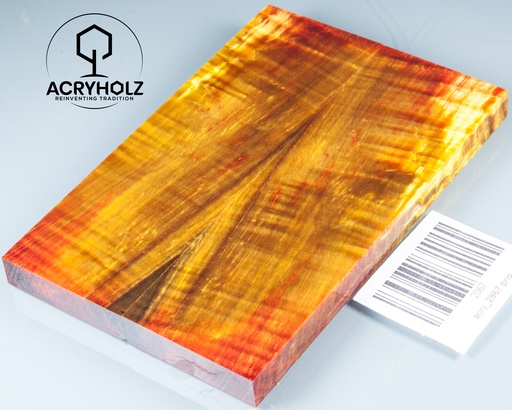[2867] Kastanie Maser stabilisiert | 130x40x10 | acryholz | schalenpaar 2867