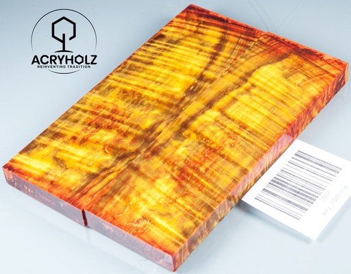 [2869] Kastanie Maser stabilisiert | 130x40x10 | acryholz | schalenpaar 2869