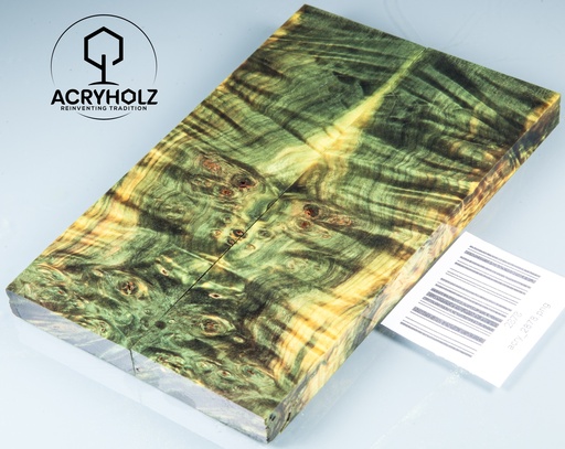 [2878] Kastanie Griffschalen stabilisiert | 140x40x10| ACRYHOLZ | Messer | Griffholz 2878