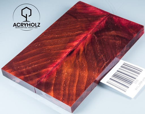 [2898] Kastanie Griffschalen stabilisiert | 130x40x10| ACRYHOLZ | Messer | Griffholz 2898